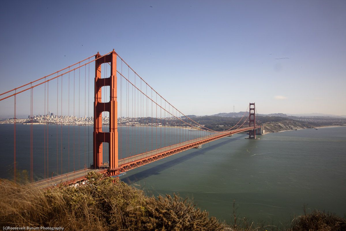 Golden Gate Bridge with no Cars
