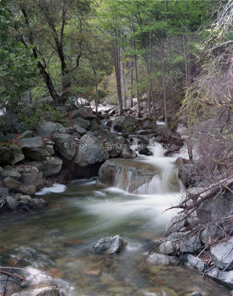 Stream at the bottom of Cascade Falls Yosemite National Park Cascade Stream 007