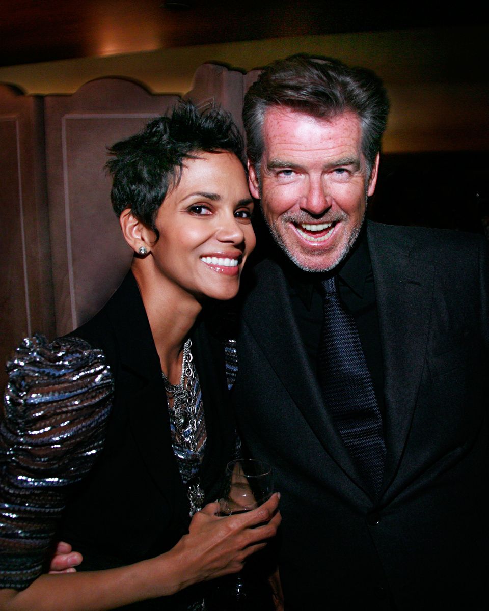 Halie Barry + Pierce Brosnan