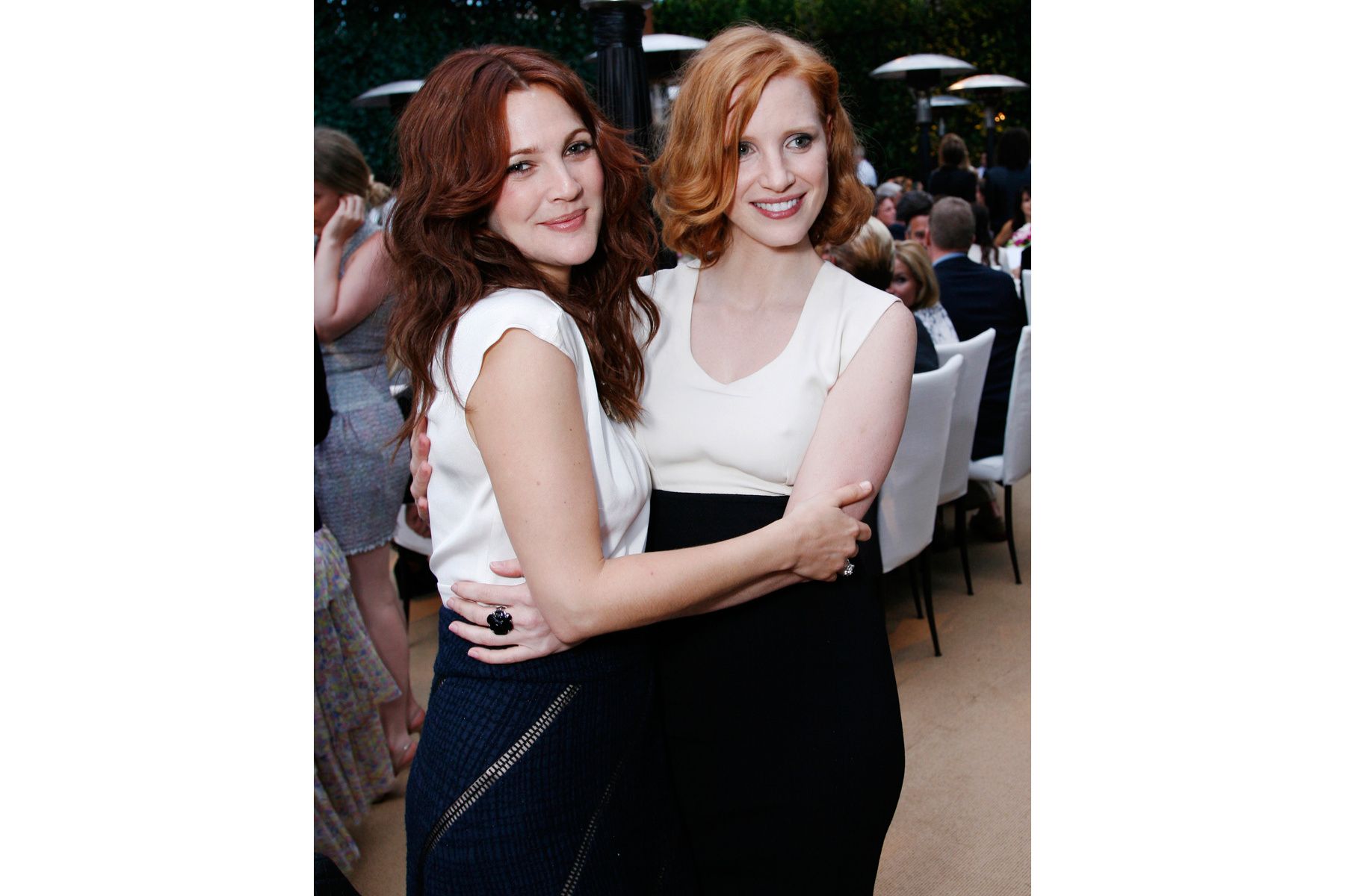 Drew Barrymore + Jessica Chastain