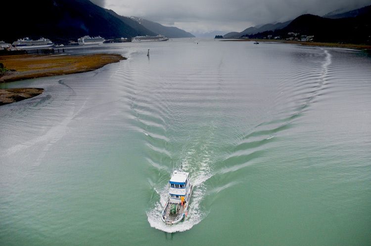 View up Gastineau Channel in Juneau, Alaska 1juneau_harbour_ak