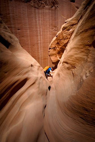 Mike Tittel traversing Buckskin Gultch, Utah 1buckskin_gultch