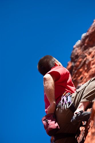 Ascending a single pitch 5-11a in Red Rock Canyon Nevada 1climbing_redrock_canyon_nevada