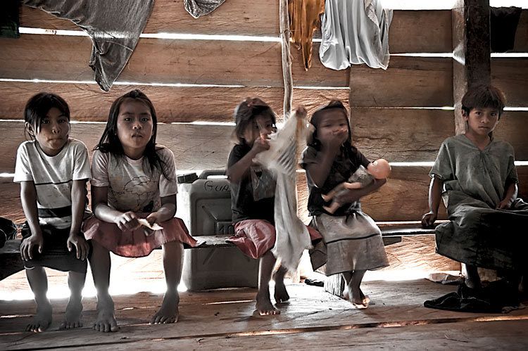 Children from the Sequoia people on a reservation near near San Martin on the Rio Napo above the Amazon 1sequoia_kids_peru