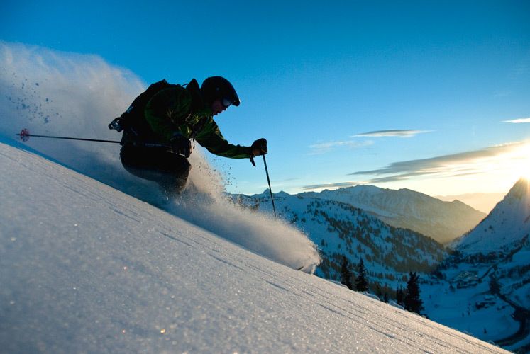 Matthew Rink skiing Little Cottonwood Canyon in the Wasatch backcountry, Utah 1backcountry_little_cottonwood_ut