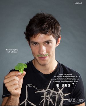 got broccoli - mustache