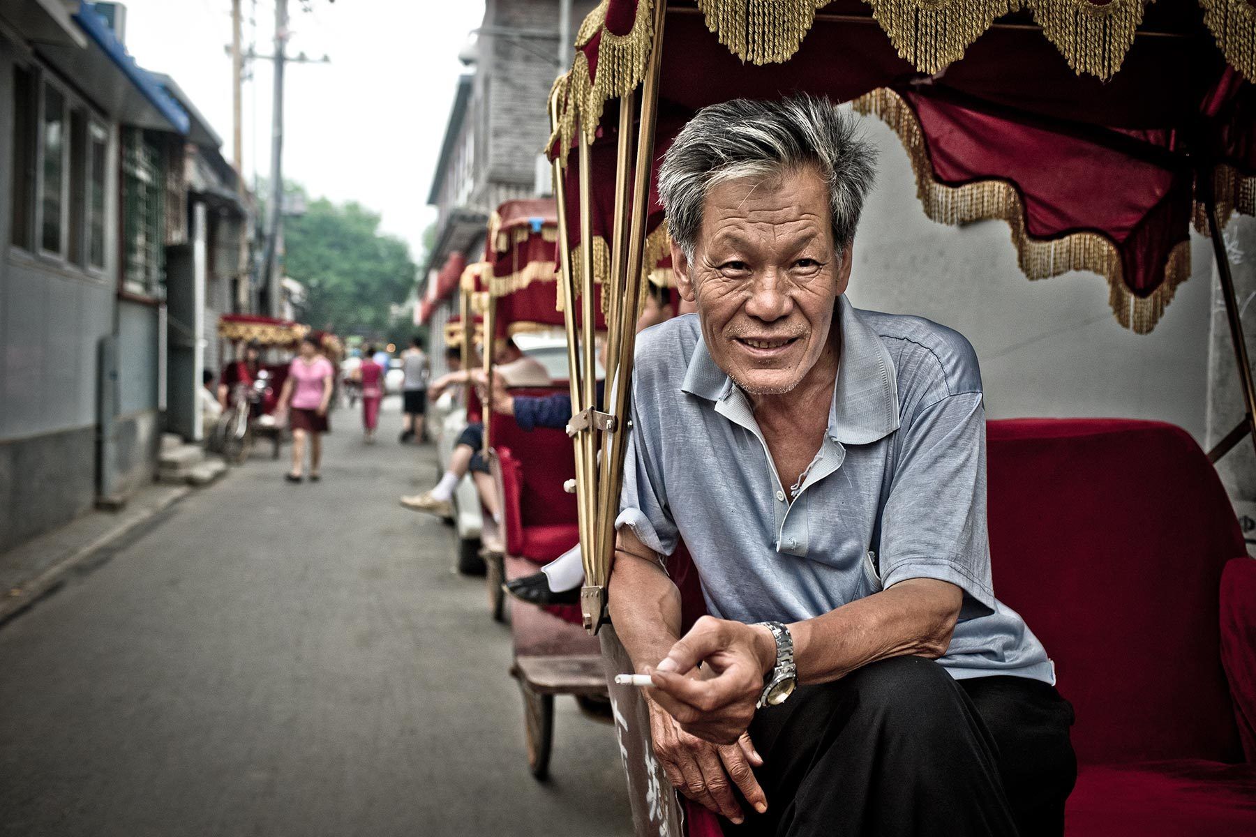 Man in Rickshaw