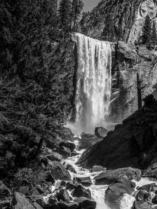 Known as the Mist Trail, Vernal Falls, Yosemite. Vernal Falls, Yosemite National Park