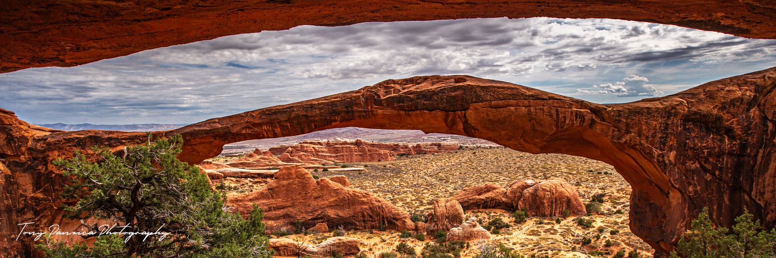 Arches National Park has some of the most insane landscapes, this is known as LandScape Arch, the 5th longest Natural Arch in the world! LandScape Arch