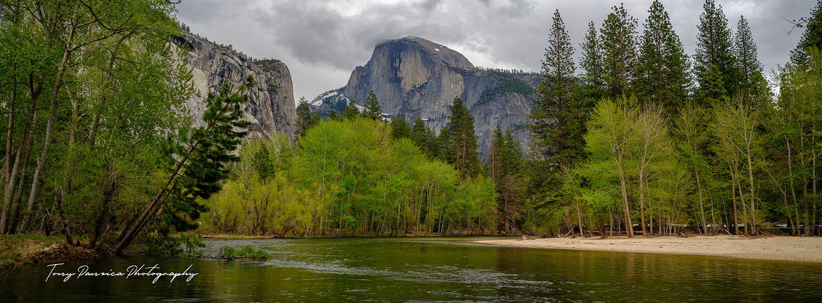My "secret" spot to enjoy HalfDome, since the changes to the valley it seems this is a forgotten spot I now enjoy all by myself Half Dome Reflection in the Clouds