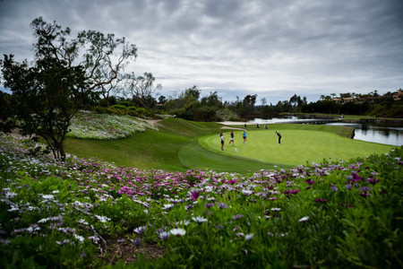 The San Diego State Aztecs women's golf team hosts it's 5th annual March Mayhem tournament at The Farms Golf Club. SDSU took on Northwestern in 4th and final round of match play. www.sdsuaztecphotos.com San Diego State March Mayhem Golf Tournament
