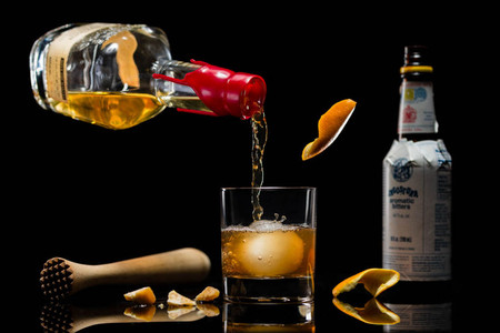 Process photo of Old Fashioned cocktail Old Fashioned