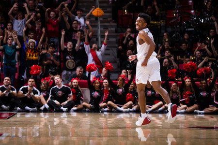Game action of san diego state against arkansas pine-bluff at viejas arena San Diego State Men's Basketball