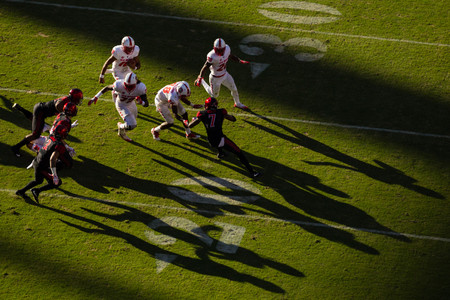 24 November 2017: The San Diego State football team closed out the season at home against New Mexico for senior day. The Aztecs beat the Lobos 35-10 at SDCCU stadium. www.sdsuaztecphotos.com San Diego State v New Mexico