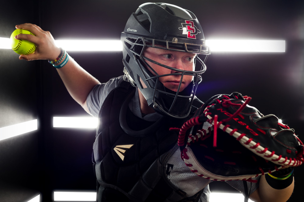 Athlete portrait for marketing and promotional material Softball Portrait