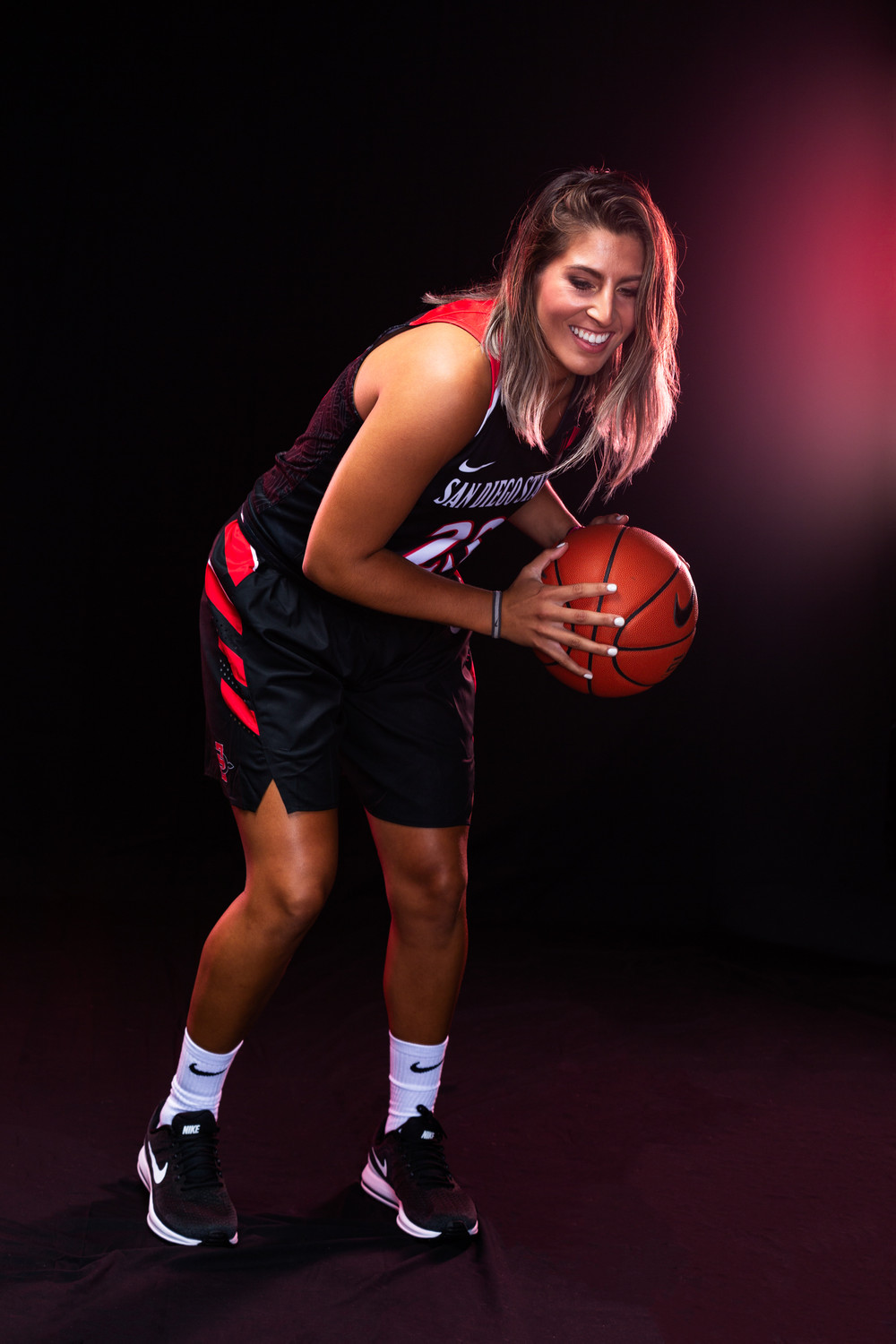 San Diego State women's basketball promotional and media guide photography San Diego State Womens Basketball Portrait