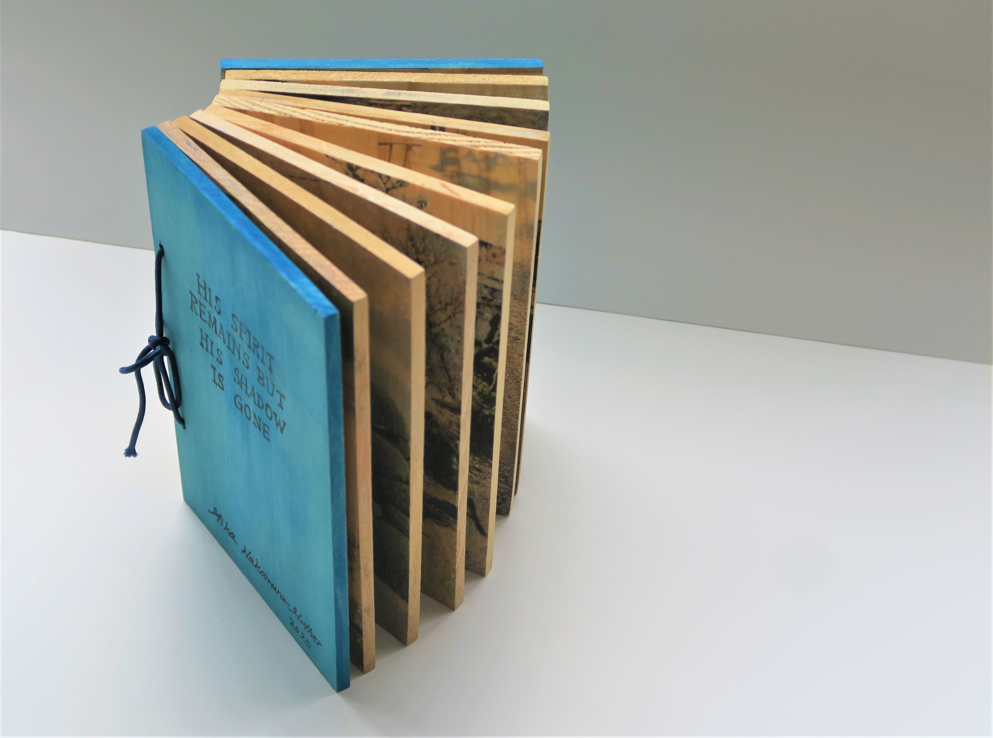 His spirit remains but his shadow is gone - Artist's book 2020 