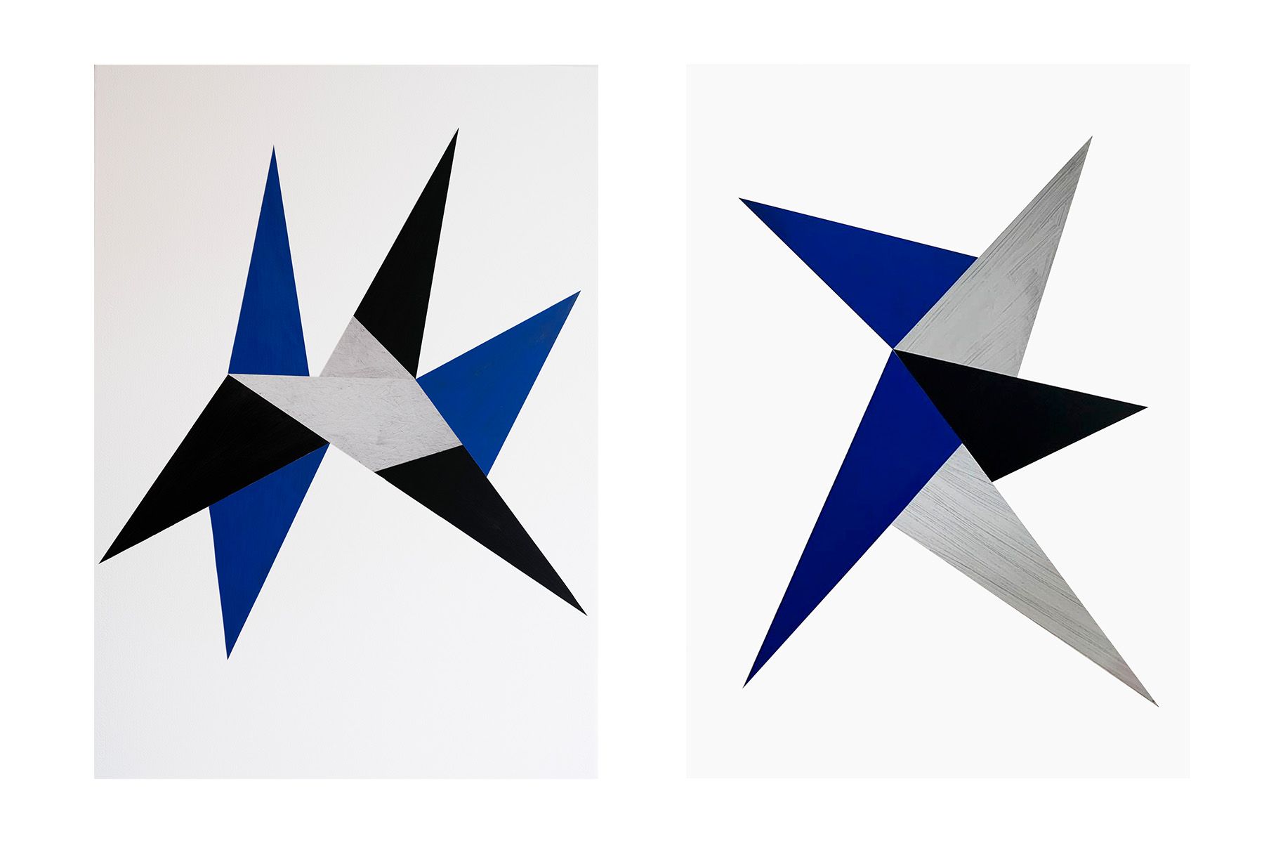 Explosion, 2019 (left) ; Star, 2019 (right)