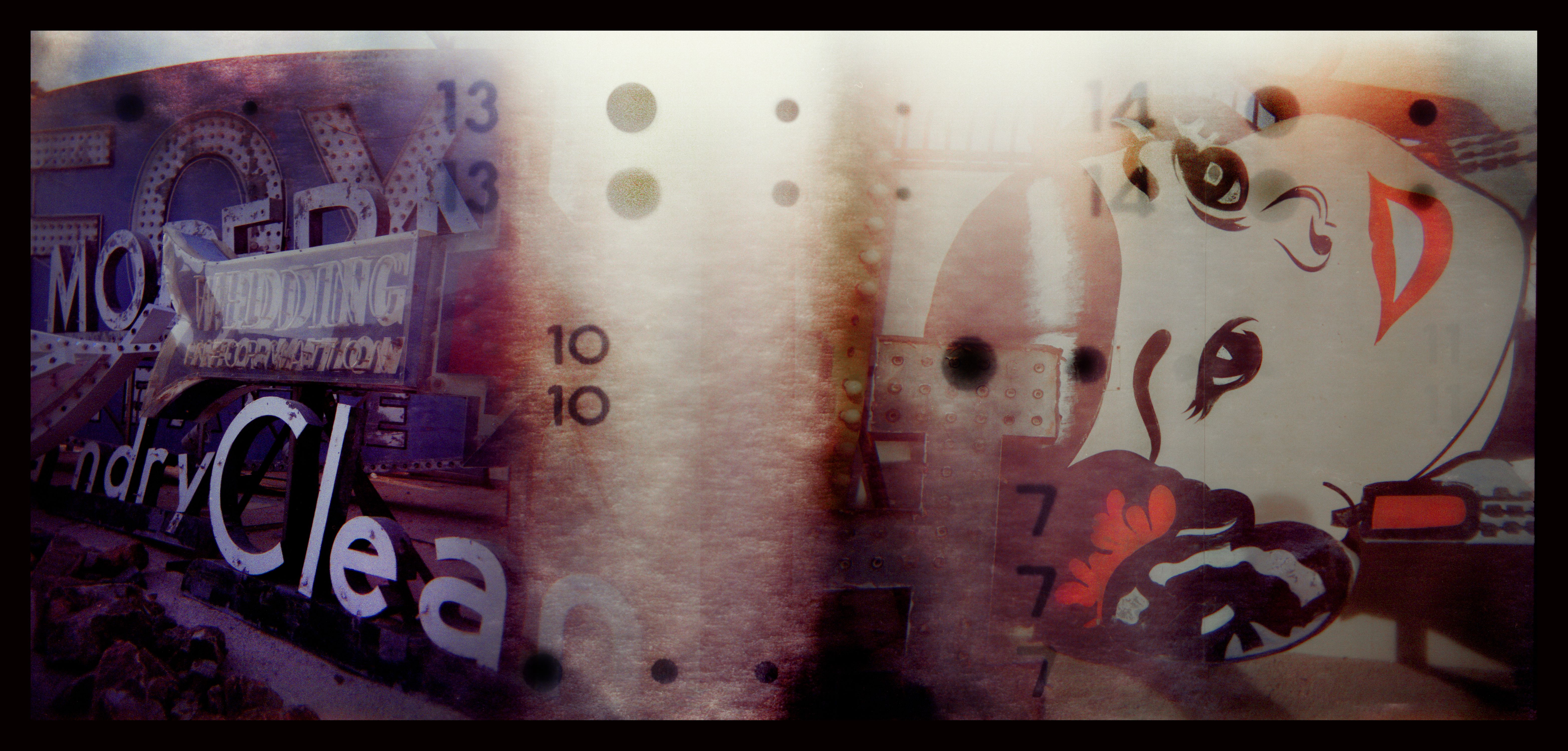 Travels in Plastic:  The Neon Museum, Las Vegas, NV PRETTY GIRL CLEANERS, LAS VEGAS