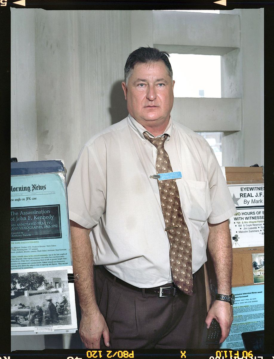 MARK OAKES, OWNER OF 'EYEWITNESS VIDEOS', WHICH CHAMPIONS PATSY PASCHELL'S SUPER-8 FILM HE CLAIMS SHOWS EVIDENCE OF GUNSHOTS COMING FROM THE GRASSY KNOLL INSTEAD OF THE BOOK DEPOSITORY