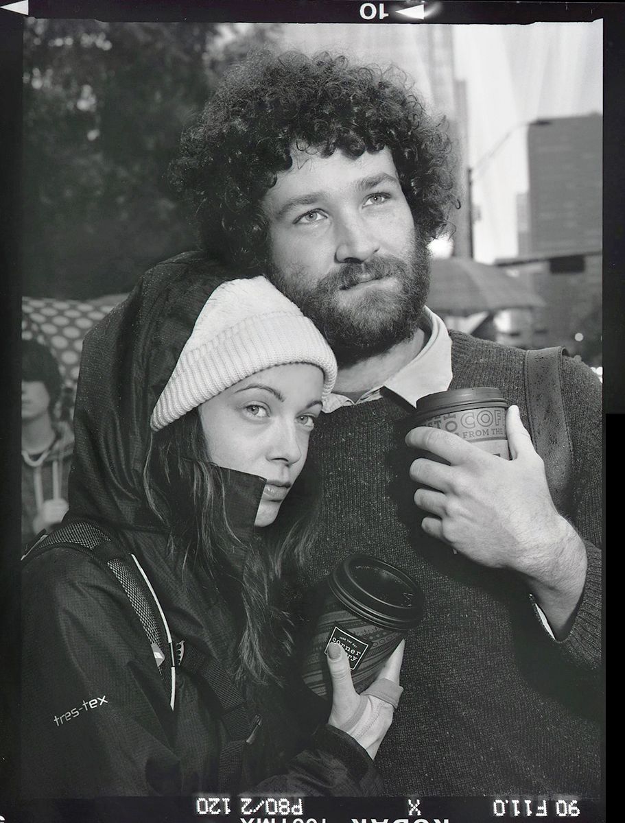 PHILIPPA RICHARDSON AND ED BAKER, VISITING THE HISTORICAL EVENT FROM LONDON