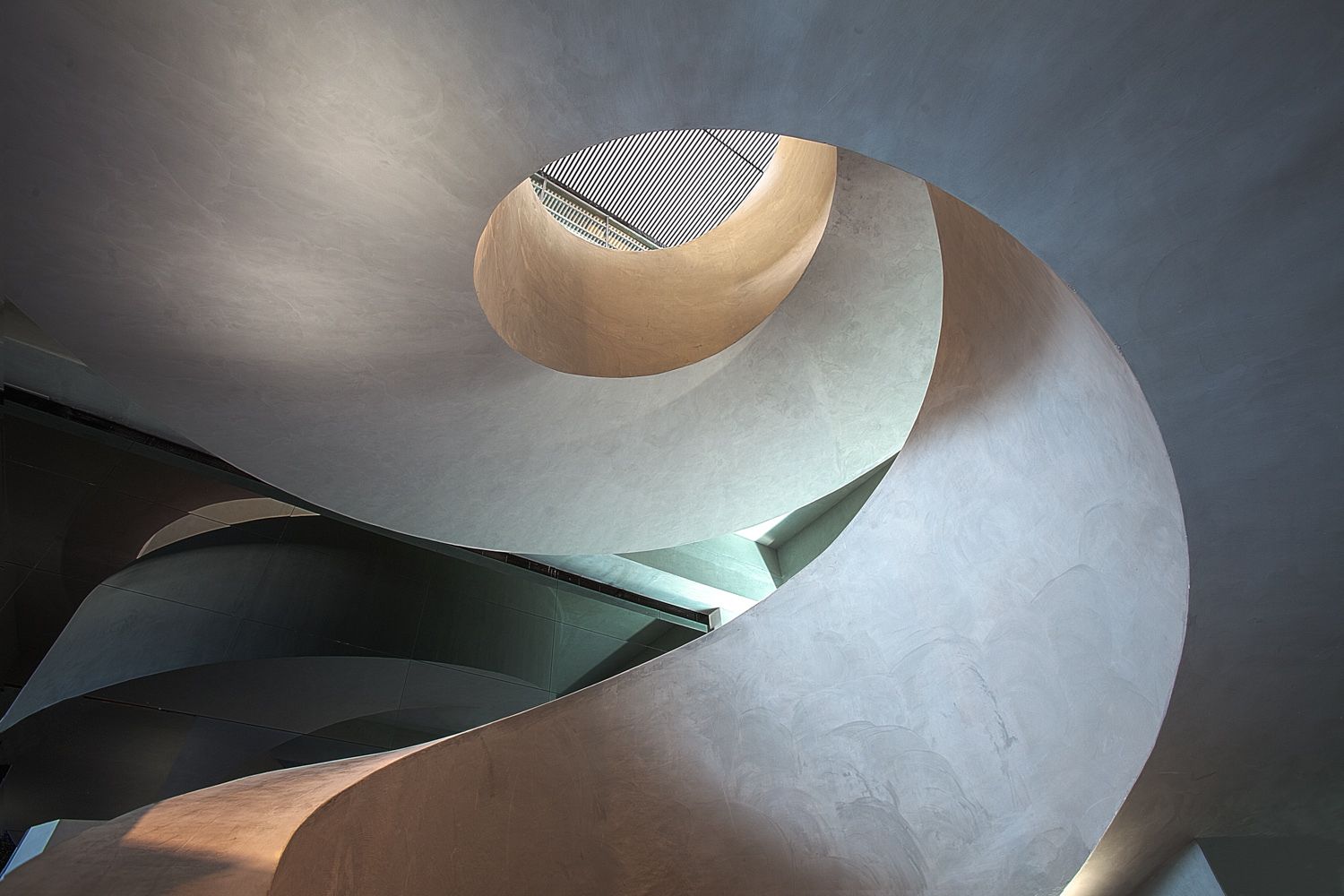 Stairwell in Masdar City by Foster + Partners