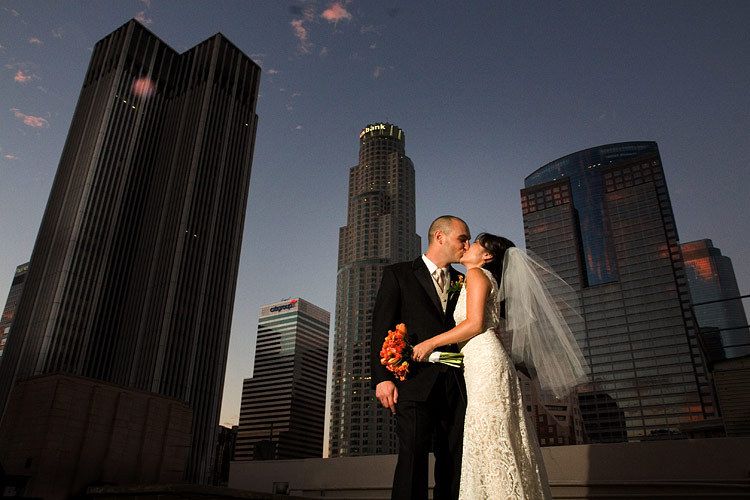 Downtown Los Angeles wedding at the Oviatt Penthouse photo Issa Sharp