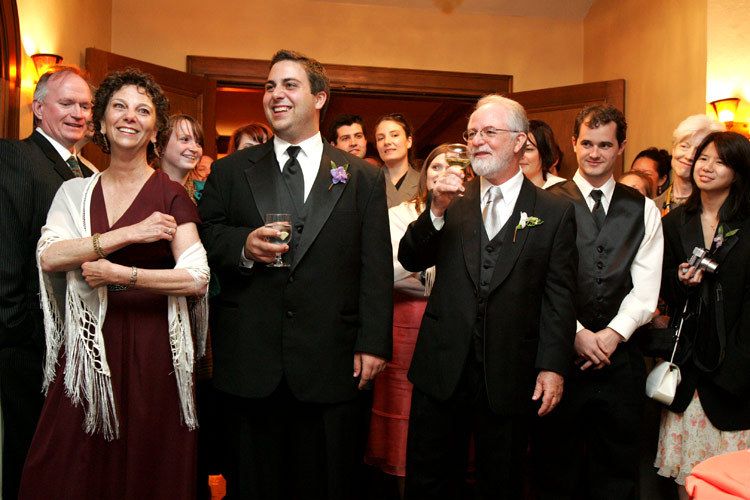 Guests at Los Angeles wedding reception ohiti by Issa Sharp