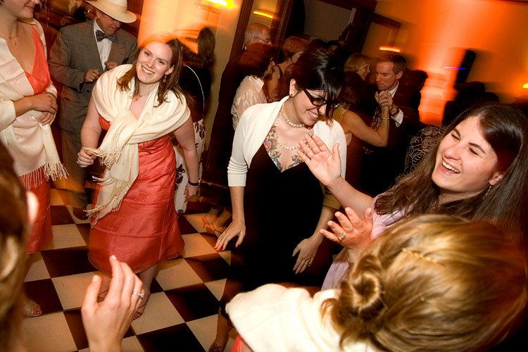 reception dancing in Los Angeles wedding at Wattes Mansion photo by Issa Sharp