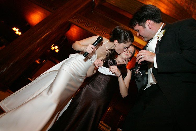 Evening wedding downtown los Angeles photo at Cicada