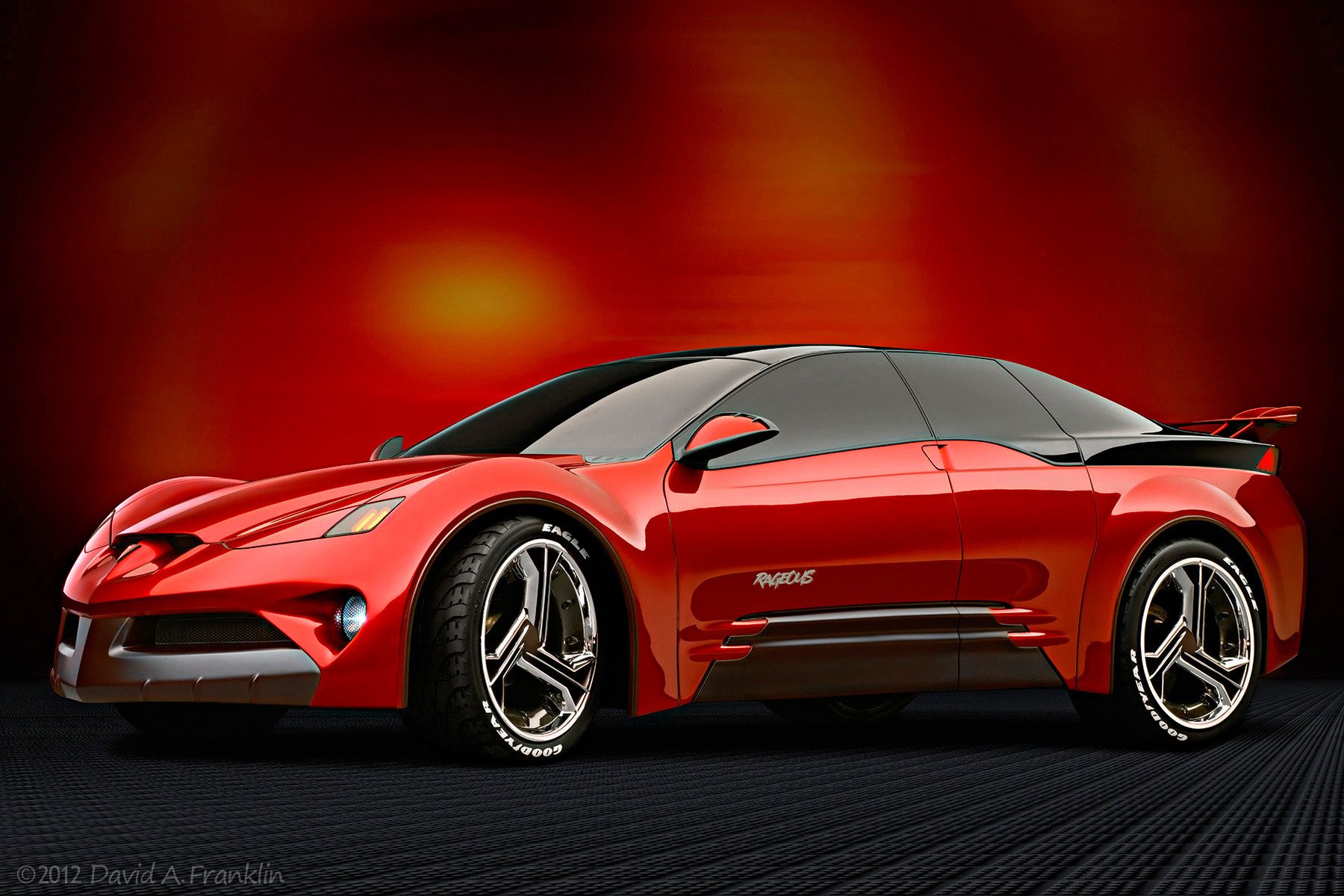PontiacRageousConcept_Red_Front34_DigitalSet&LightingEffects_Studio
