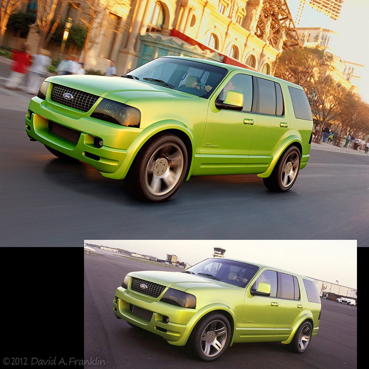 Retouching_FordUrbanExplorer_Front34_CityStreet_CreatedAction