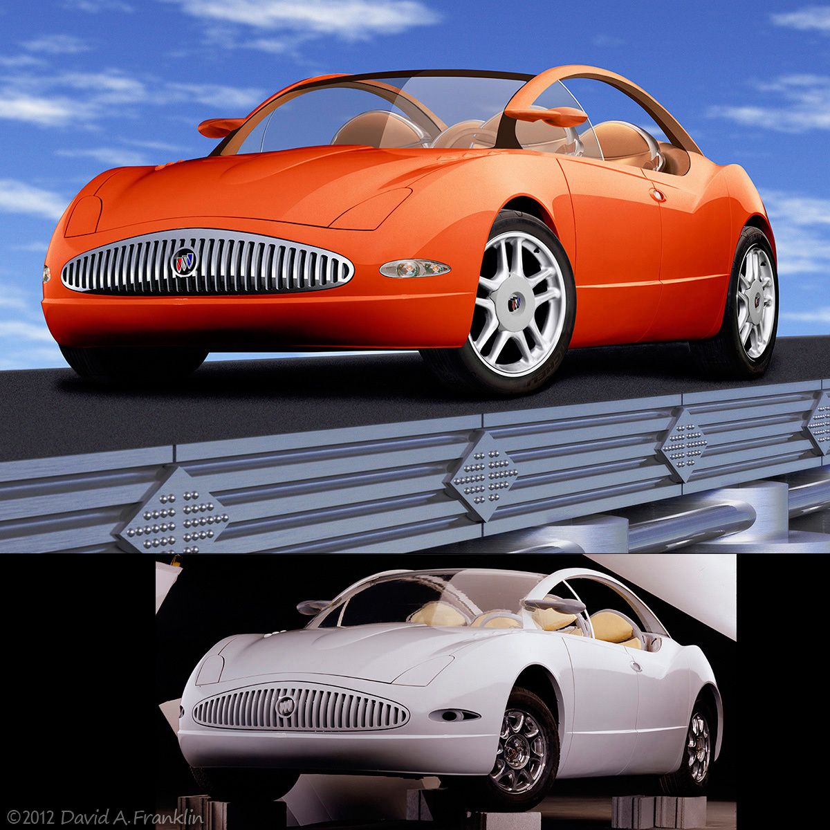 Retouching_BuickCieloConcept_Body-In-White_F34_BodyChangesFrom2-Dand3-D_DigitalSetMadeWith3-D