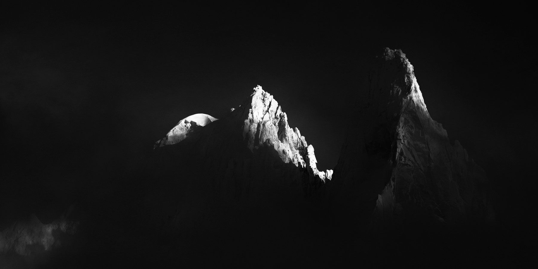 Aiguille Verte, Sans Nom, Dru, massif du Mont Blanc Chamonix