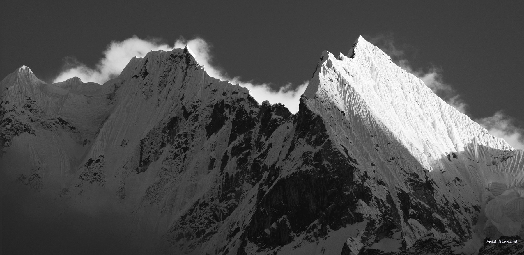 Thamserku, Nepal, Everest region, haute altitude