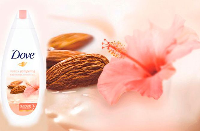 dove nutrium purely pampering shower wash hibiscus almond kiyoshi togashi