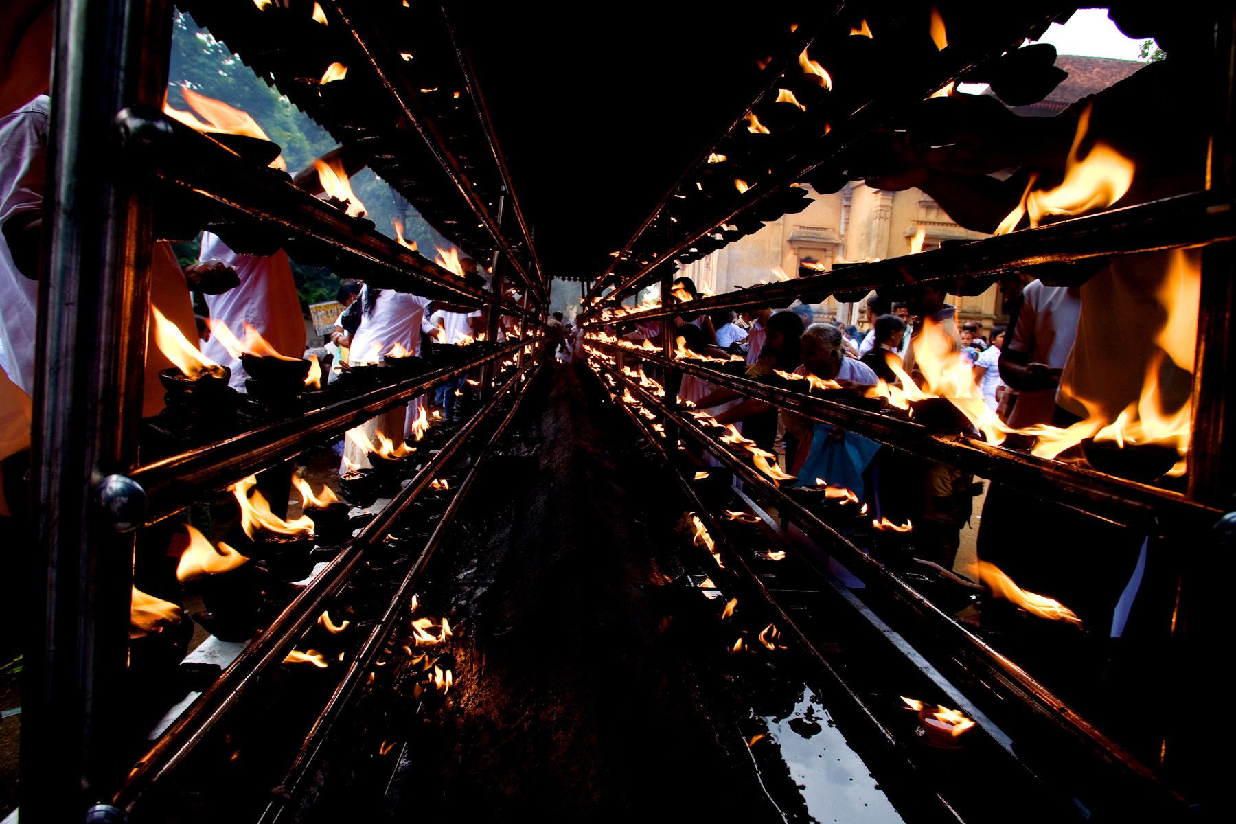 Lamps at a Buddhist Temple.