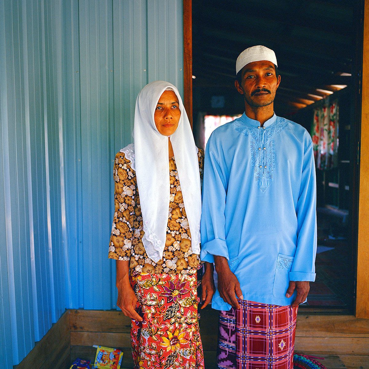 Lost parents and brother. Doloha Saha, age 48. Mariyoh Mamak, age 42. 