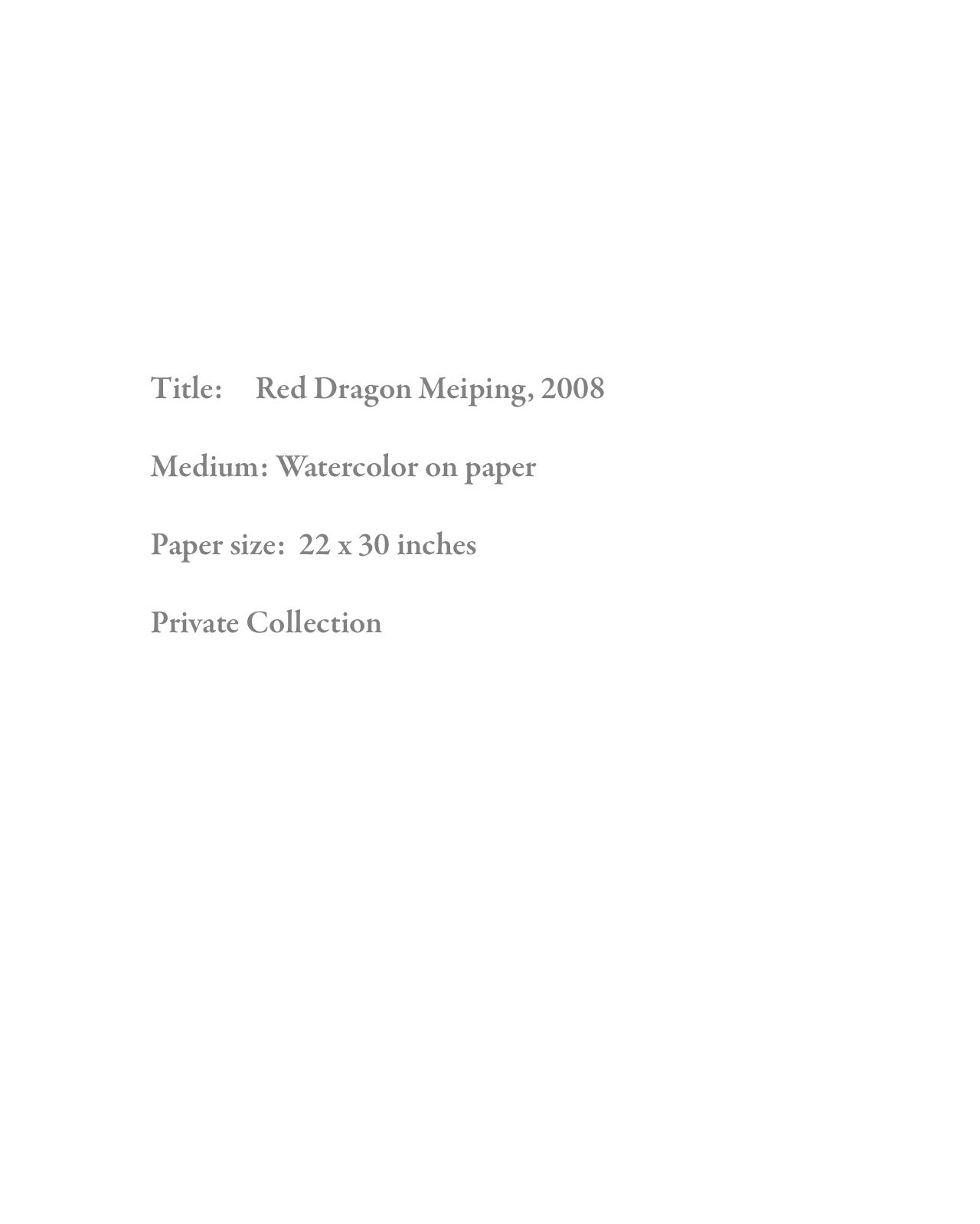 Red Dragon Meiping Text