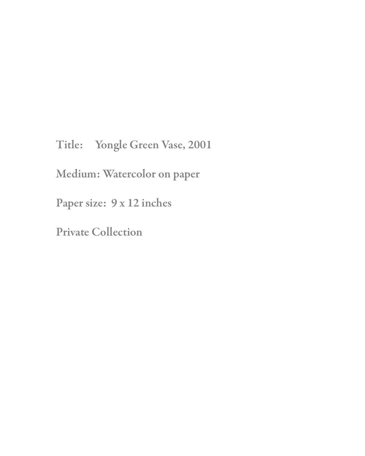 Yongle Green Vase Text