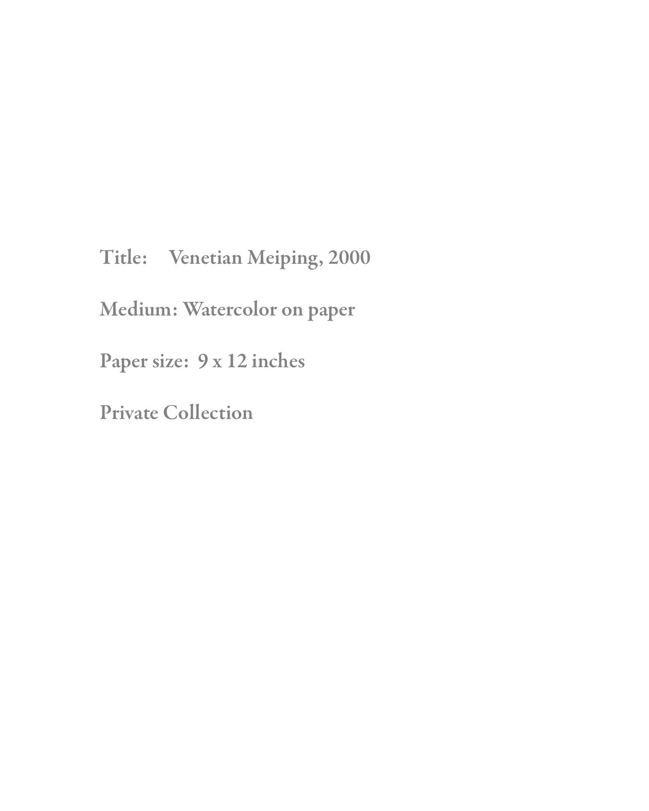 Venetian Meiping Text