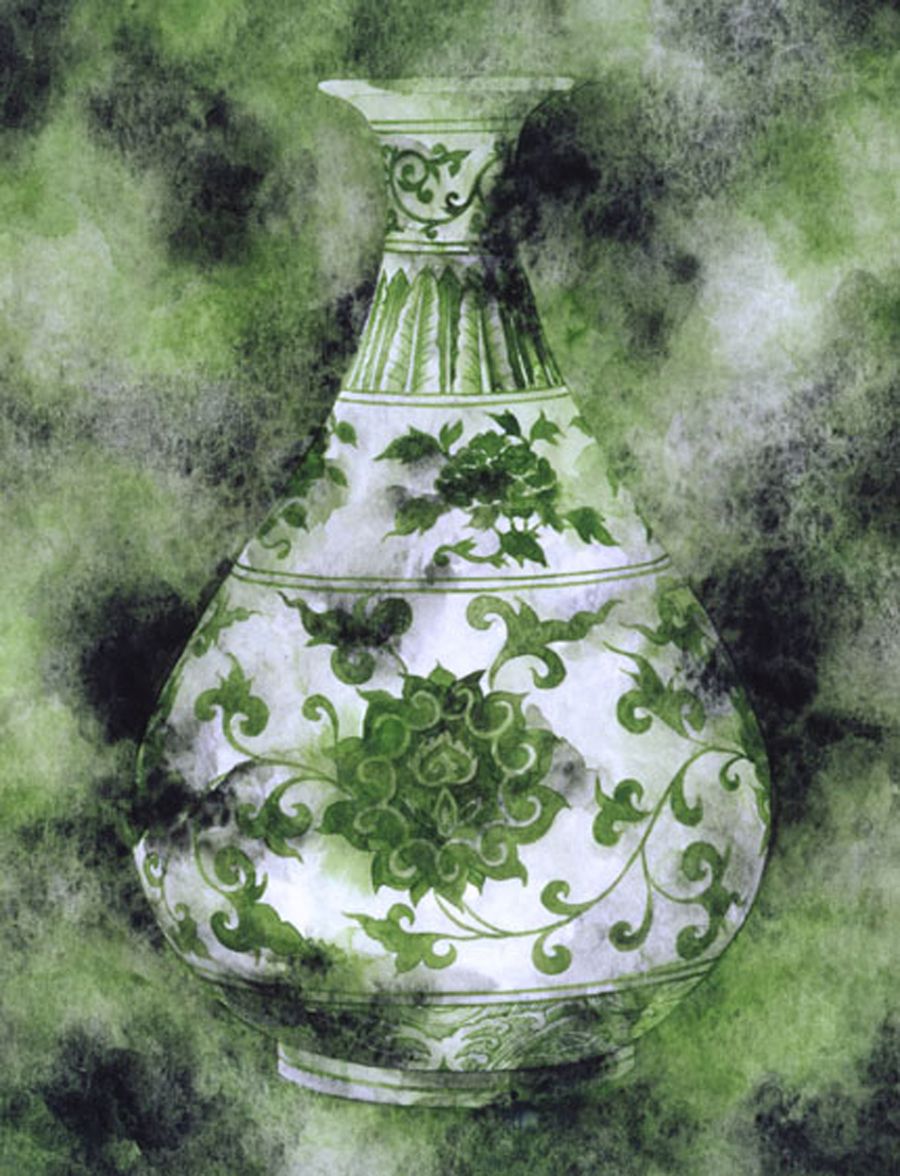 Yongle Green Vase