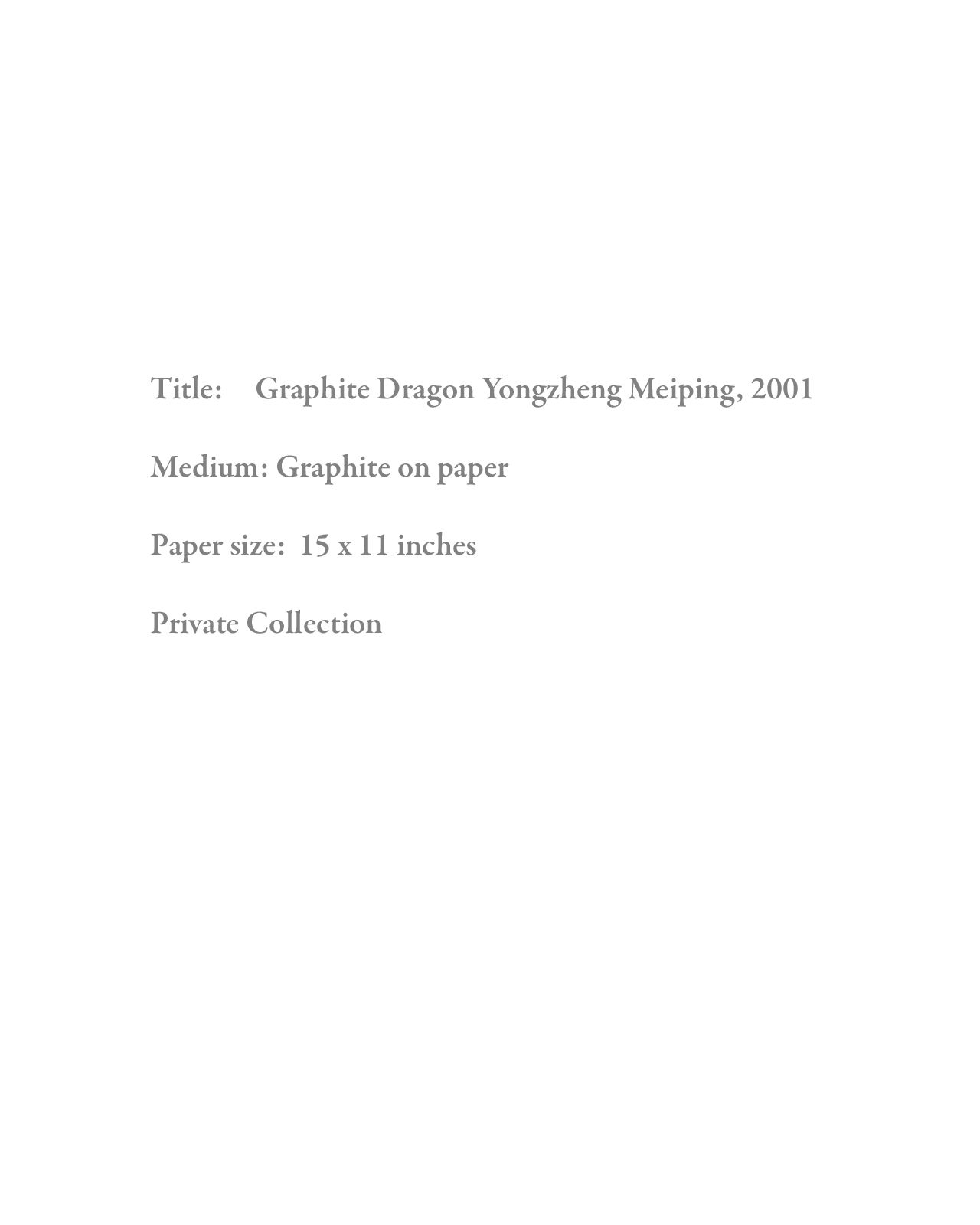 Dragon Yongzheng Meiping