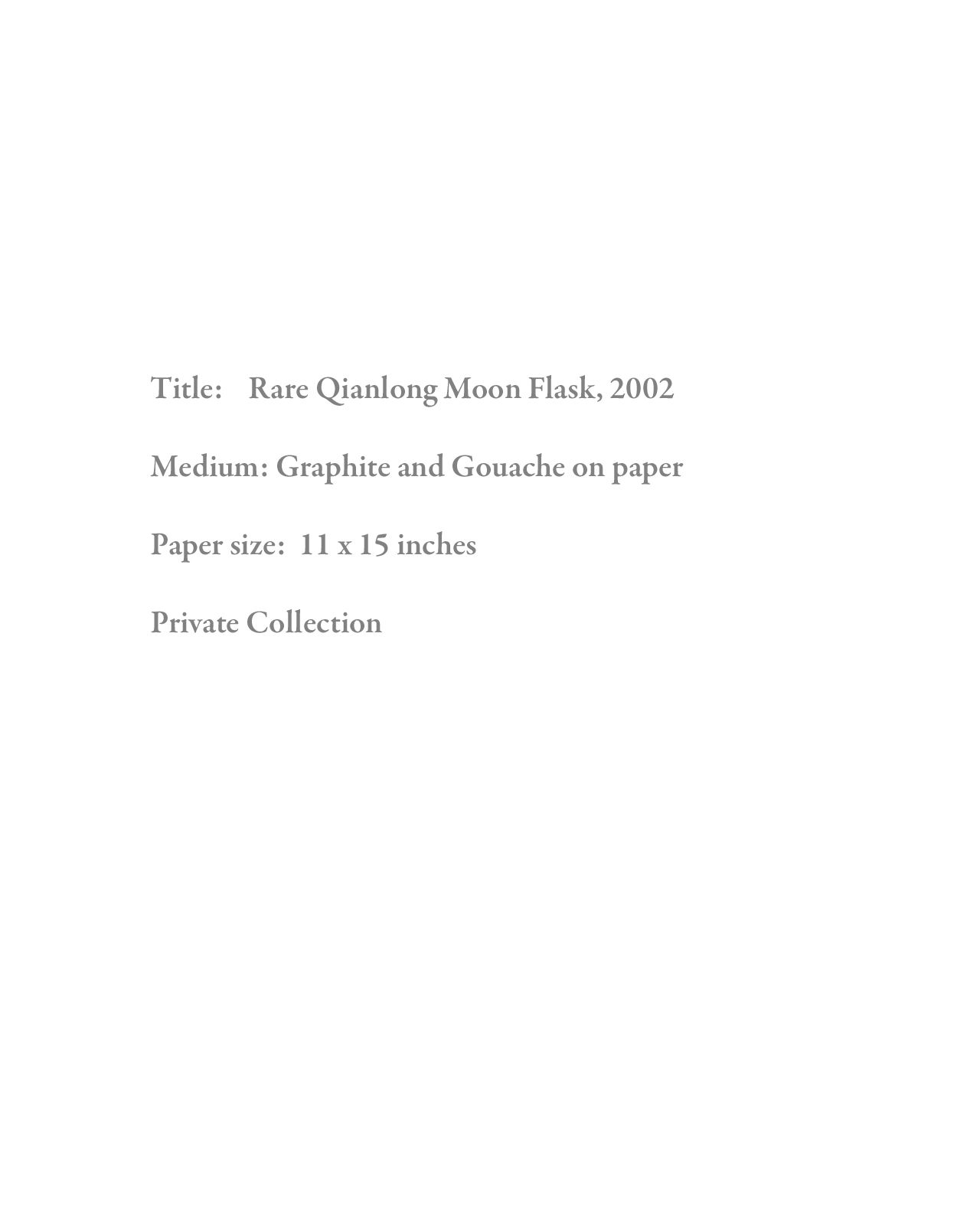 Qianlong Moon Flask Text