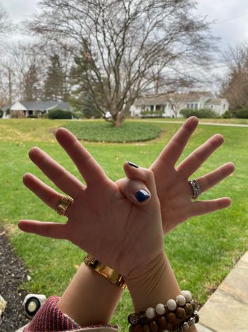 garuda mudra- garuda means eagle in sanskrit so it is the gesture of wings Photo by: Penny Tarpey