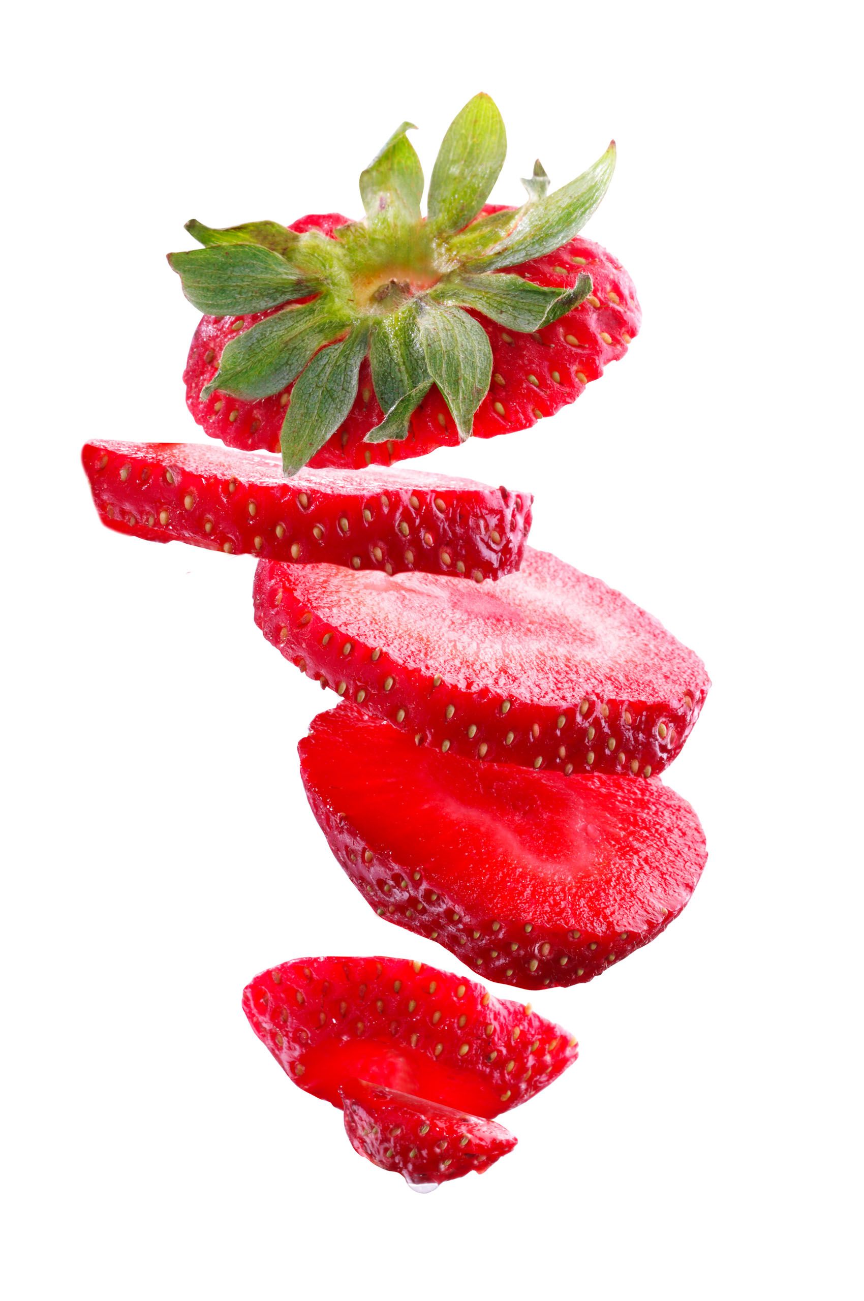 Fruit ninja sliced strawberry