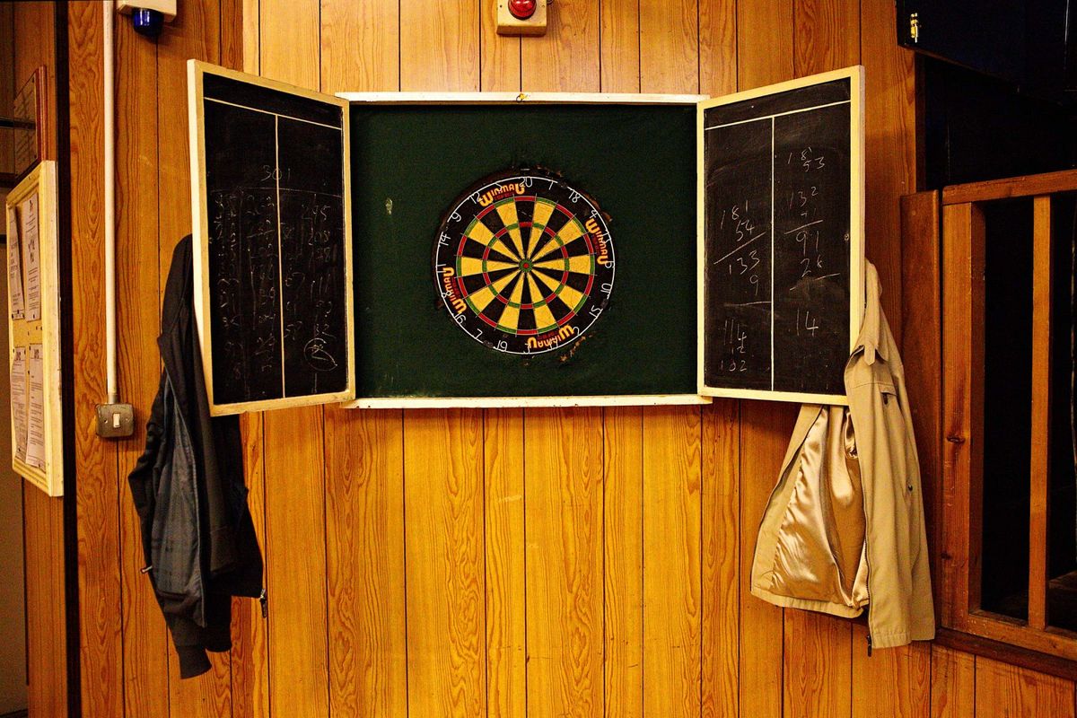 Darts. West London Deaf Club. Hammersmith.