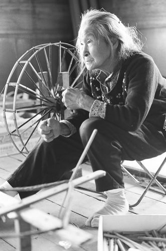 Traditional weaver, Japan,  1990