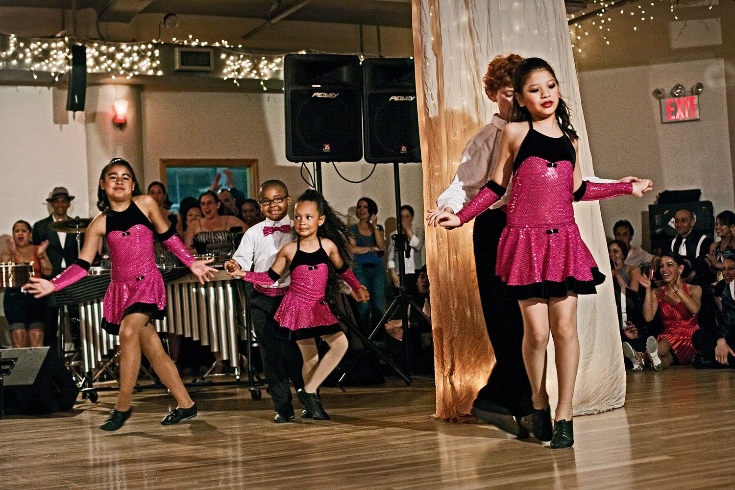 Children's perfomance group at Piel Canela salsa dance studio