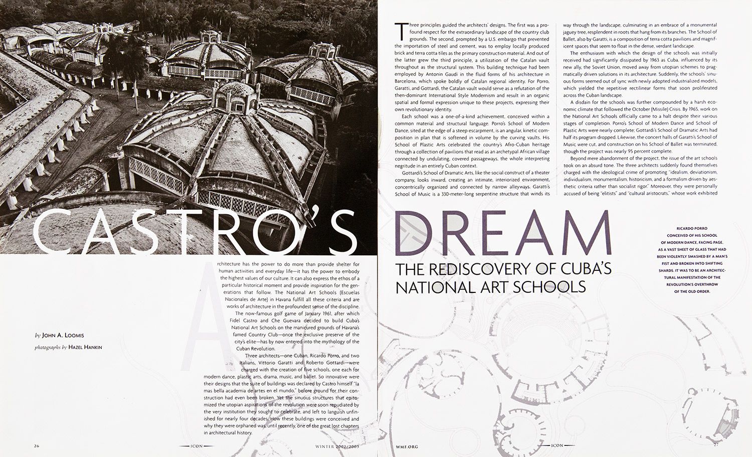 Icon Magazine, World Monuments Fund